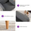 68cm Wide Modern Fabric Armchair with Wooden Legs and Soft Upholstered Seat-1852207264