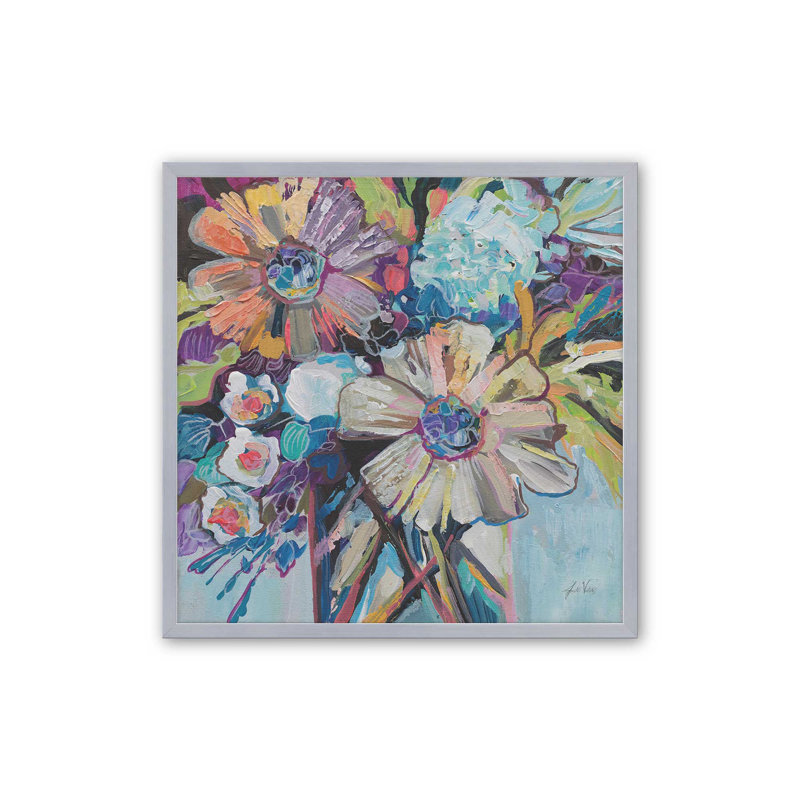 «Together Is Powerful» par Jeanette Vertentes, reproduction d'art, Argent, H 20 po x l 20 po