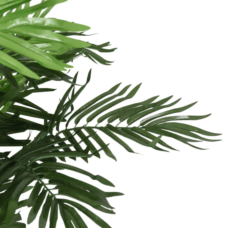Palmier artificiel vidaXL réaliste avec 18 feuilles vert pour salon, 47,24 pouces de hauteur