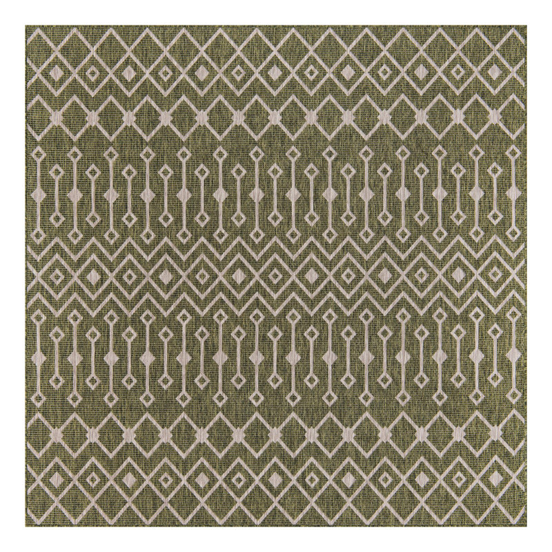 Adley Geometric Indoor / Outdoor Rug, Square 5'3"