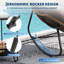 Chaise berçante surdimensionnée avec coussin Papasan-130800323-130800325