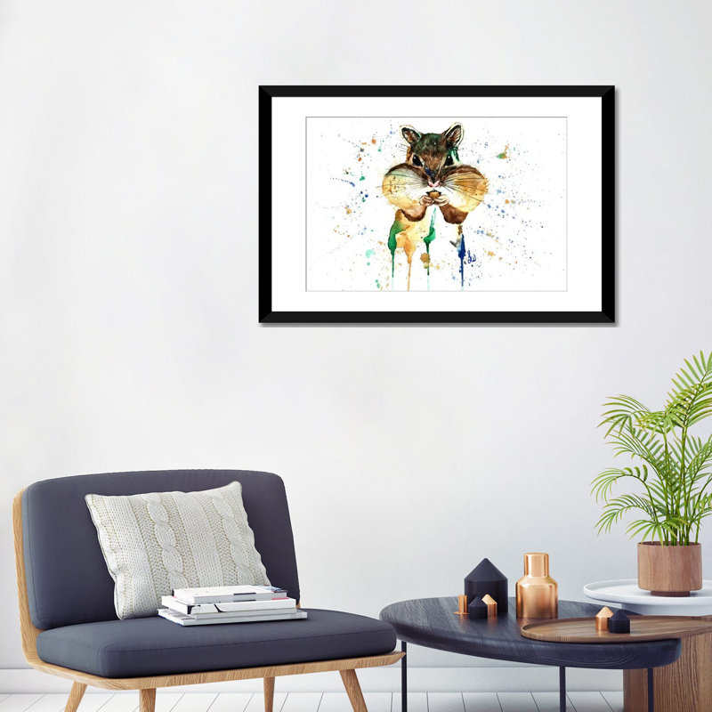 « sensation stuffed » par lisa whitehouse, impression sur toile, H 24 po x l 32 po x P 1 po, Papier d'art encadré noir, Blanc