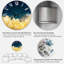 Nuage jaune sur un ciel bleu foncé - Horloge murale traditionnelle-335448458