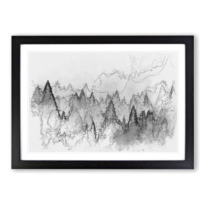 The Misty Forest - Picture Frame Graphic Art