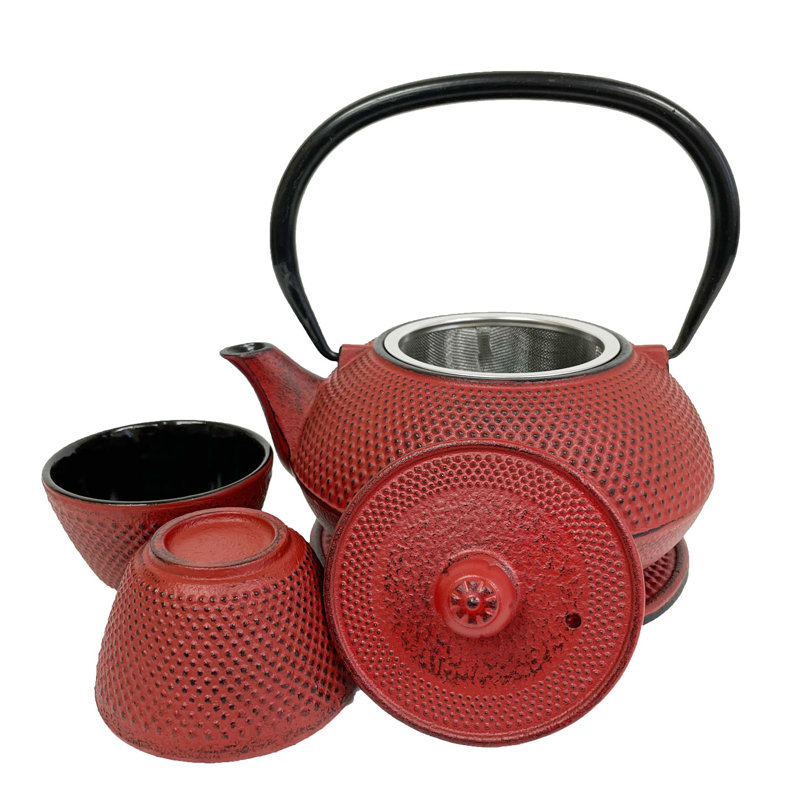 Cuisiland 27oz. Solid Colour Teapot, Red