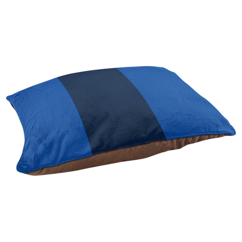 Coussin rectangulaire designer Tampa Bay, Grand (L 40 po x l 50 po), Bleu royal / bleu marine