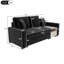 Canapé modulaire rembourré 79,3 po avec accoudoirs de rangement et console centrale pour le salon-128896006