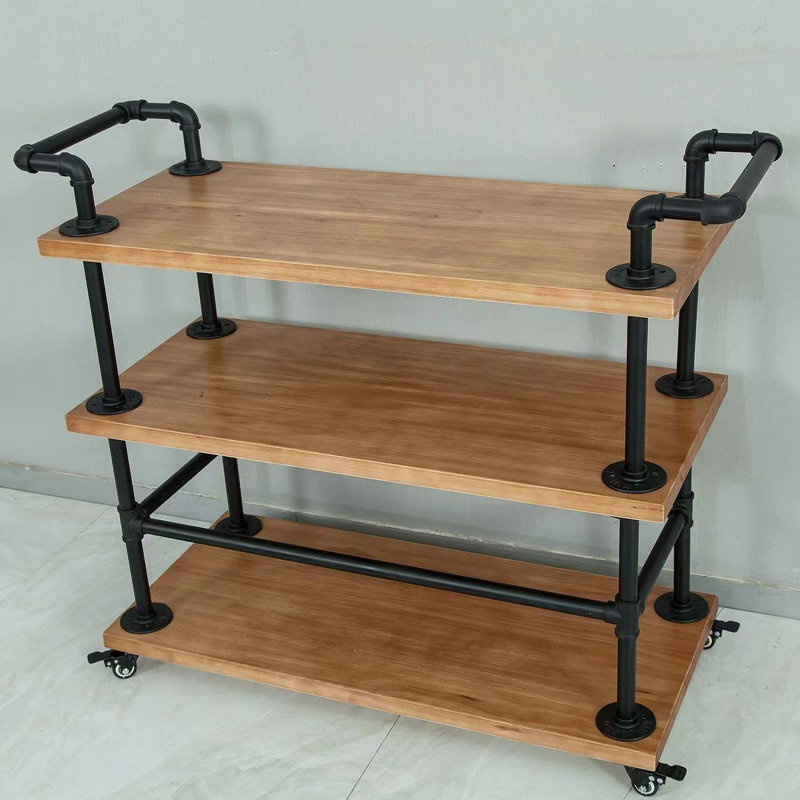 Solid Wood Bar Cart