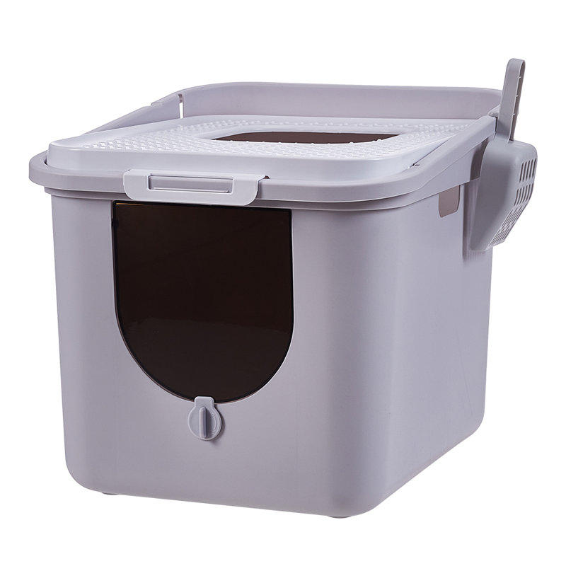 Polyethylene Plastic Litter Box with Scoop
