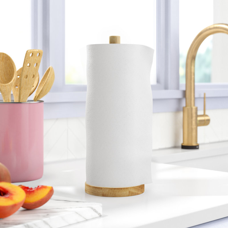 Wood Paper Towel Holder
