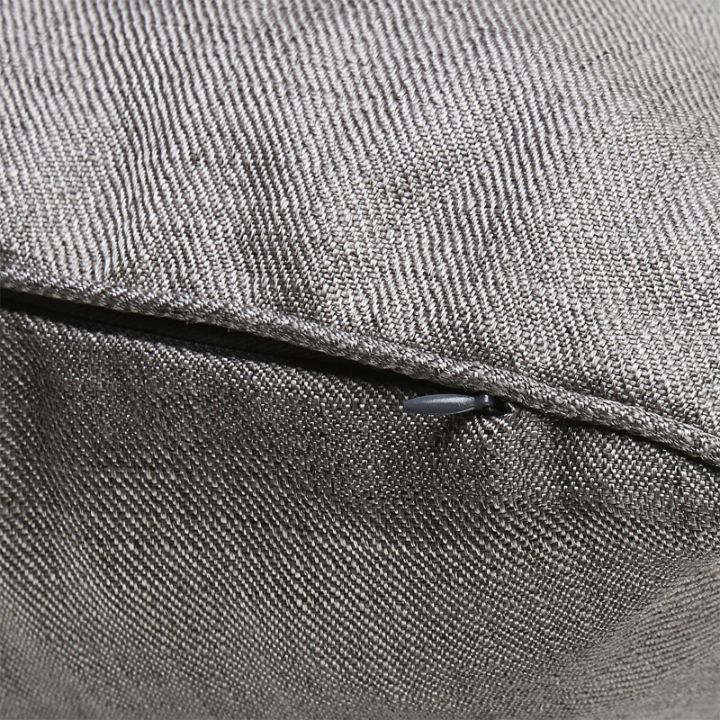 Miyan Square Cushion, Grey, 55cm H x 55cm W x 5cm D