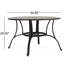 Table d'extérieur en fonte d'aluminium bronze antique avec magnifique salle à manger