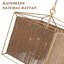 Lustre 4 lumières Coastal Boho Rattan avec abat-jour tissé à la main pour îlot de cuisine