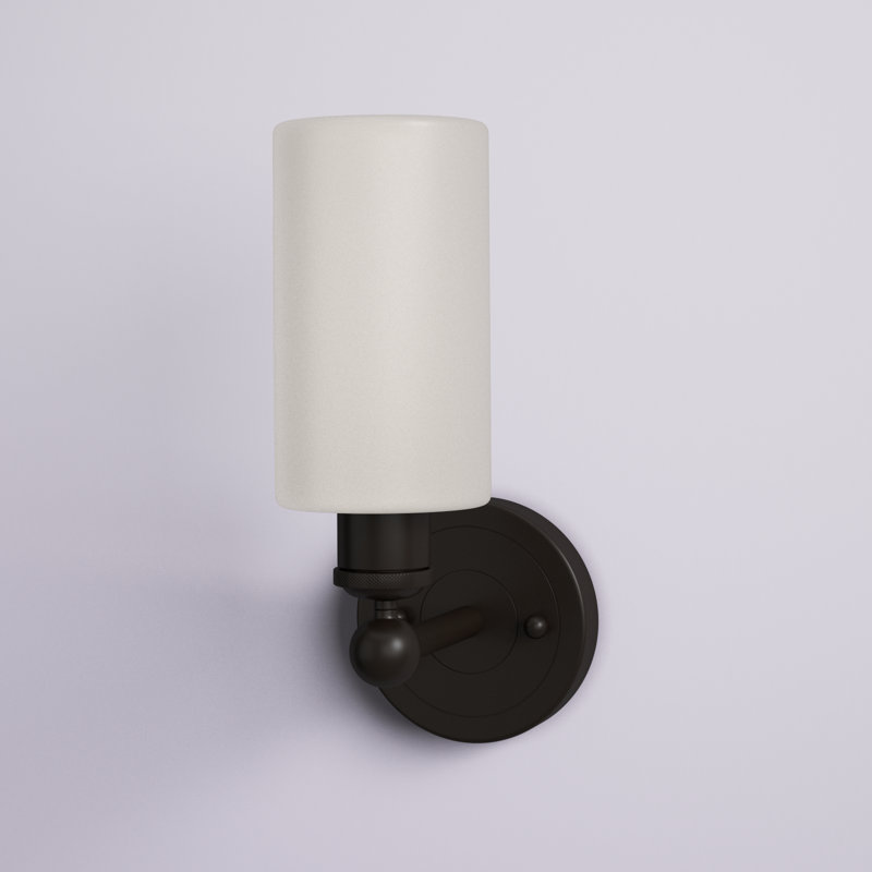 Alegria Armed Sconce, Oil Rubbed Bronze, Matte White