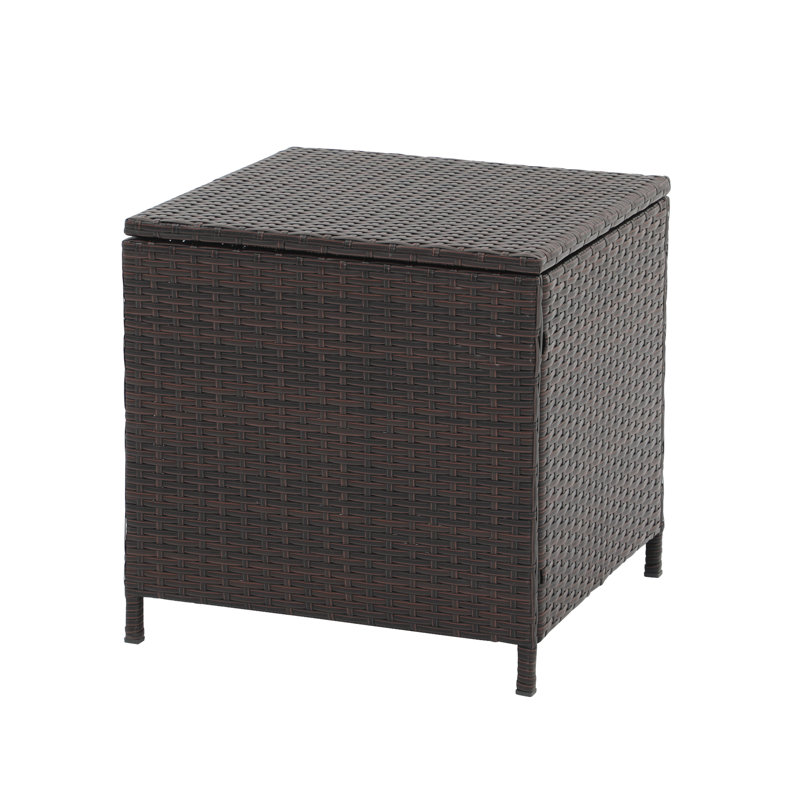 Table d'appoint en osier Caimin, Brun