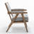 Nordic-Style Solid Wood Cotton-Linen Accent Single Chair-675060510