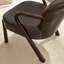 Fauteuil d'appoint rembourré en similicuir Arden espresso-969159937-969159938