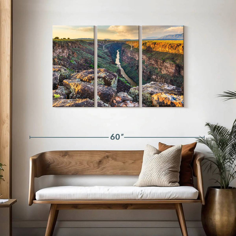 Pont Alvord Rio Grande Gorge, H 28 po x l 45 po