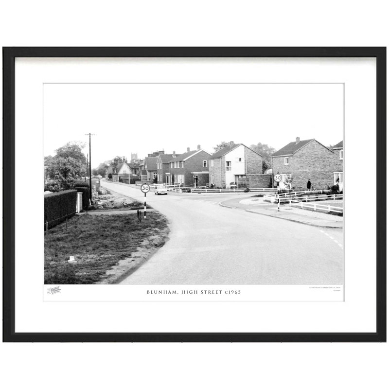 Blunham, High Street C1965 - Single Picture Frame Print, 60cm H X 80cm W x 2cm D