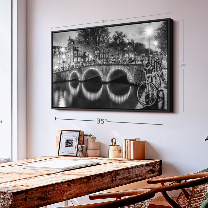 " Modern View Amsterdam Wall Art ", 25" H x 37" W