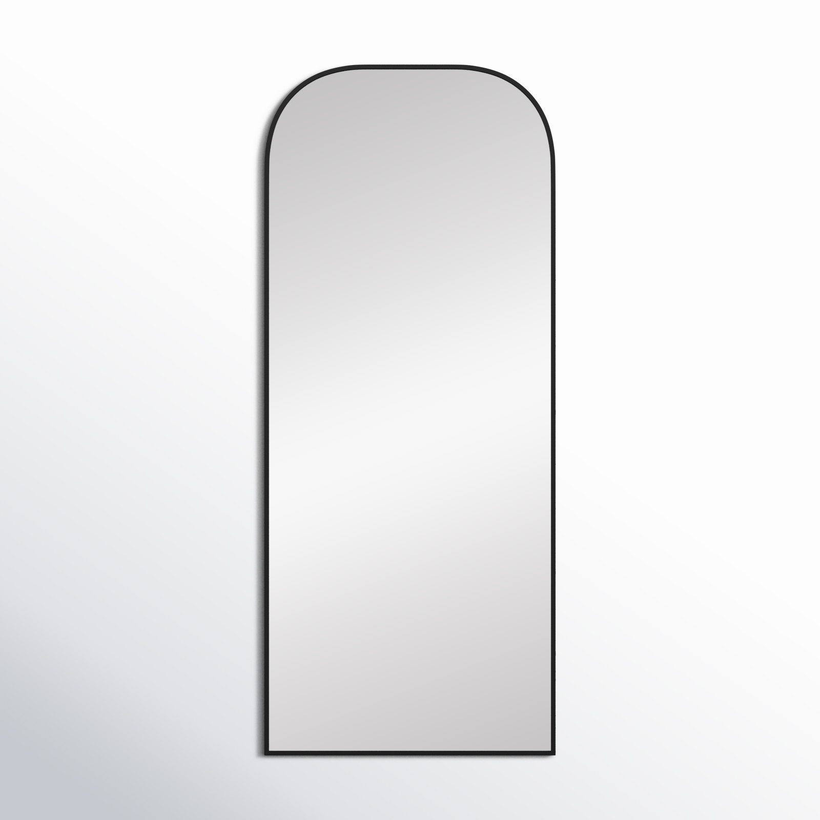 Sabine Metal Wide Arch Wall Mirror, 76" x 32", Black