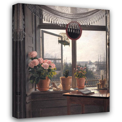 «View from the Artist's Window» par Martinus Rørbye - Art mural sur toile tendue avec châssis