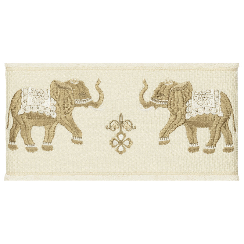 Serviette de bain en coton Quinn, Crème