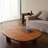 Vintage Oval Solid Wood Coffee Table
