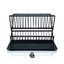 Swan SKWA5071BLK Stealth 15 Plate Collapsible Dish Rack with Removable Drip Tray, Space Saving Two Tier Design, Iron Body, Black