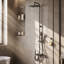 Système de douche thermostatique en aluminium 41,3 po