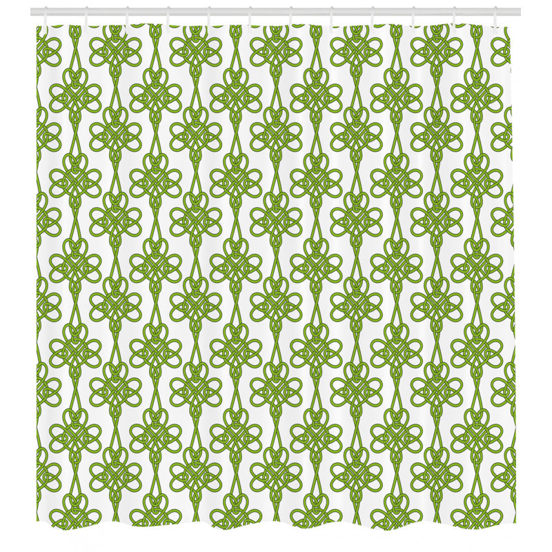 Shower Curtain Set + Hooks, 75" H x 69" W