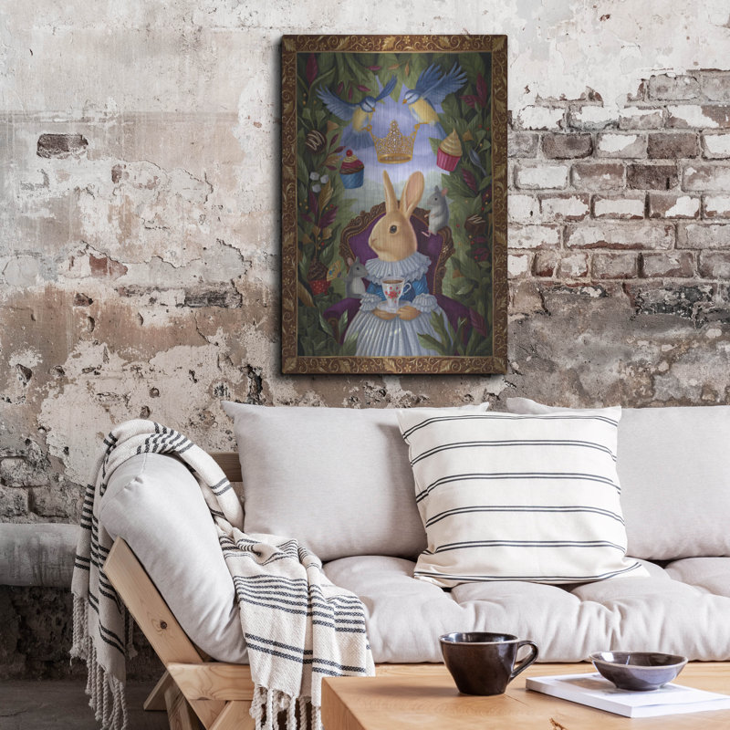 «The High Tea» par Gina Matarazzo, art mural en métal, H 36 po x l 24 po