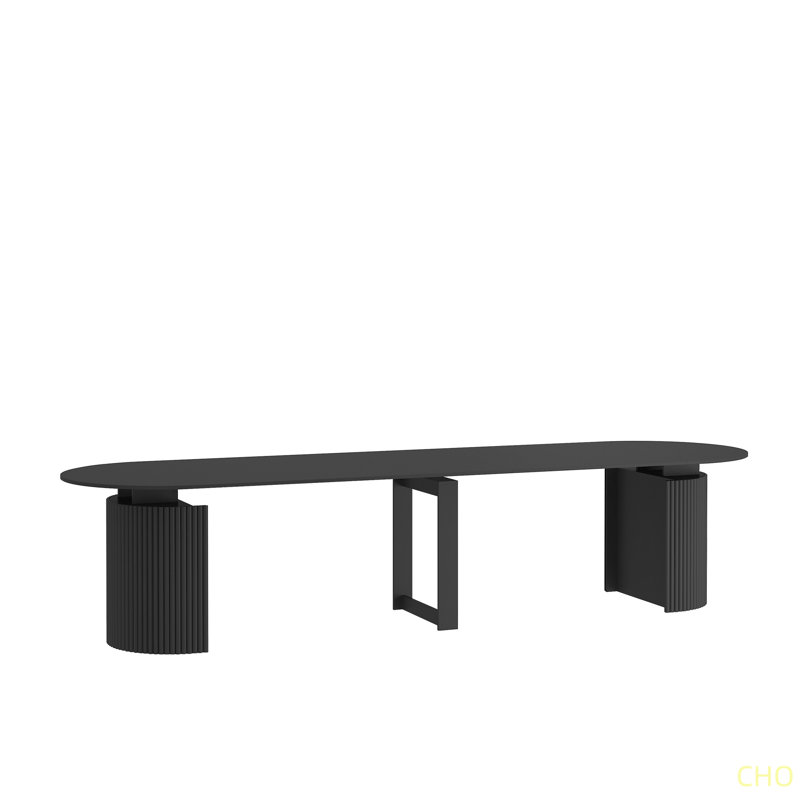 Table de salle à manger extensible pliable pour 1 à 10 personnes, console multifonctionnelle en bois extensible, Noir