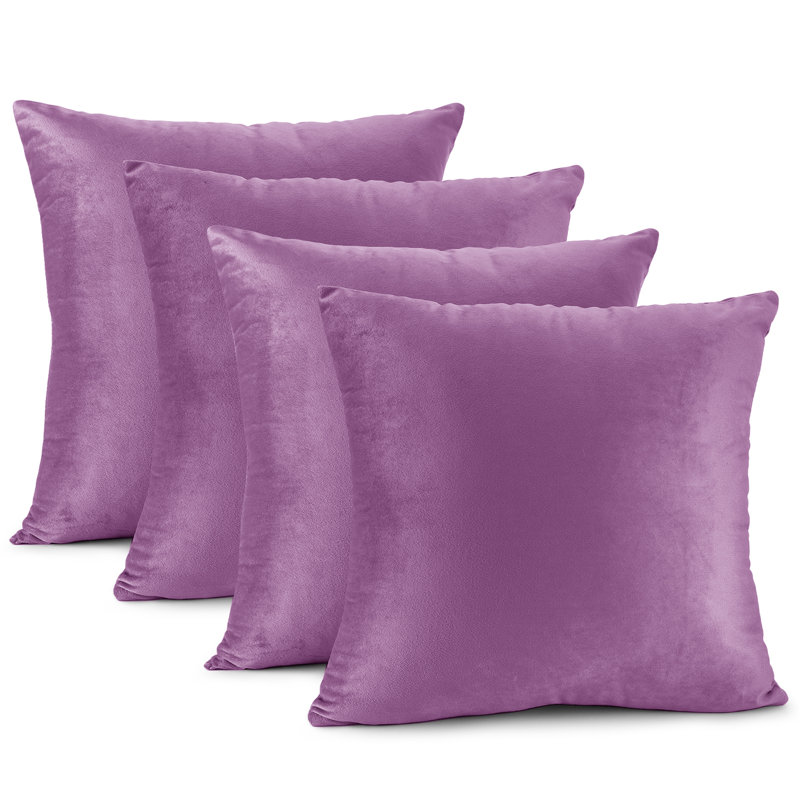 Velvet Reversible Pillow Cover, Lavender Dream, 26"H x 26"W
