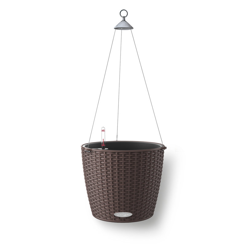 Hanging Planter, Mocha, 23cm H x 27cm W x 27cm D