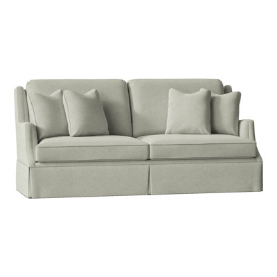 Canapé à accoudoirs arrondis avec coussins réversibles de 87,5 po Savannah