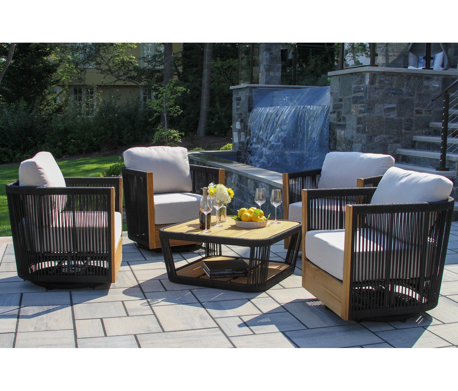 Aniston 4-Person Sunbrella® Patio Seating Group
