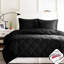 Édredon noir simple / simple TG avec qualité intérieure confortable et 3M-124957831