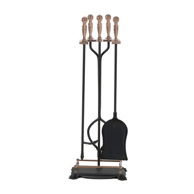Brass Fireplace Tool Set