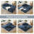 Addisin King-Size Foldable Sleeper Sofa Bed – Convertible Compression Mattress Couch with 2 Removable Bolster Armrests & 2 Pillows-835783589