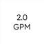 Pomme de pluie 8 po 1,75 gallons par minute Awaken-707579082
