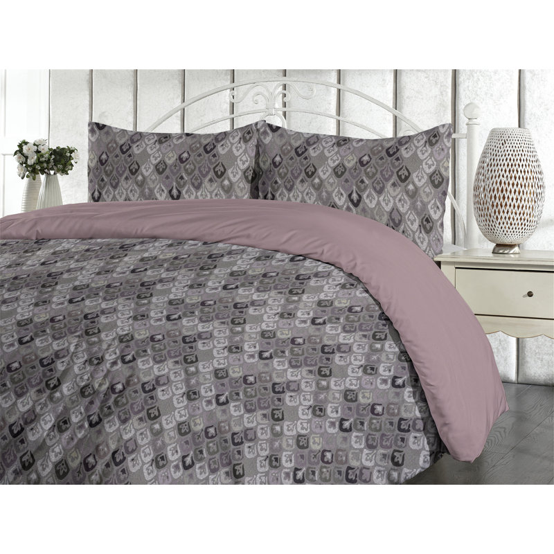 Genavie Duvet Cover, California King Duvet Cover + 2 Standard Shams