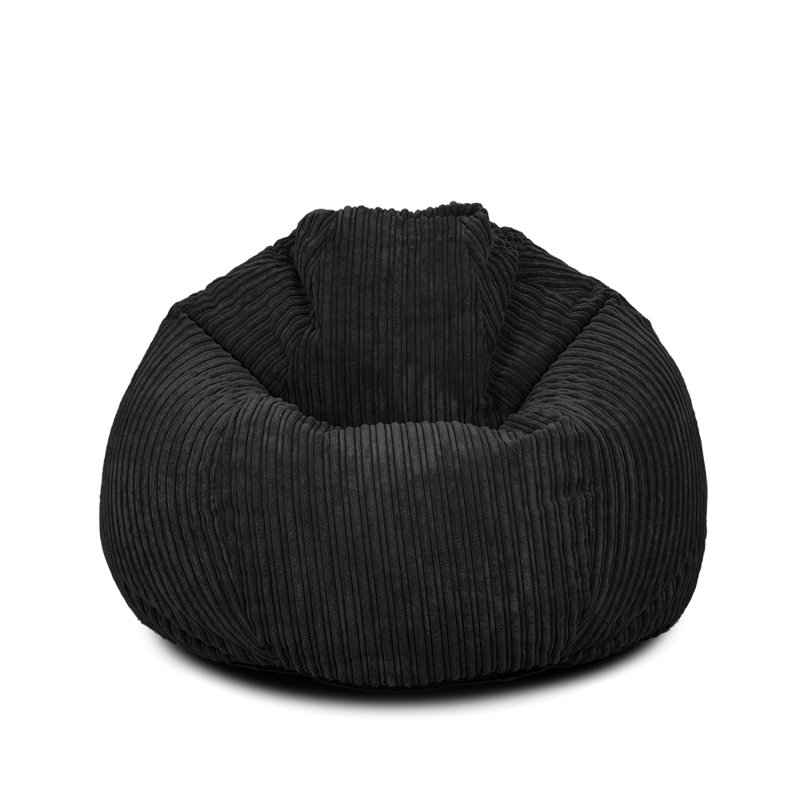 Polyester Refillable Classic Bean Bag, Black