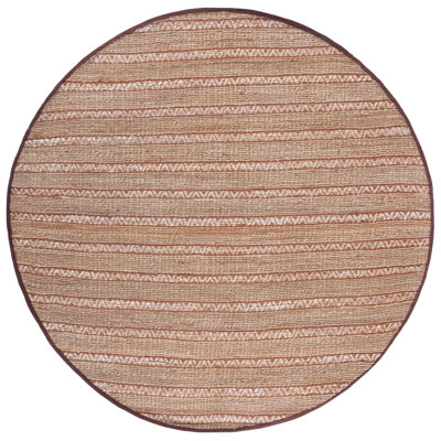 Iffath Rust/Natural Jute and Cotton Rug