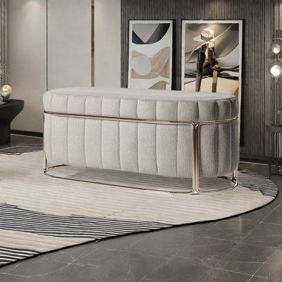 Banc rembourré en tissu Geneal