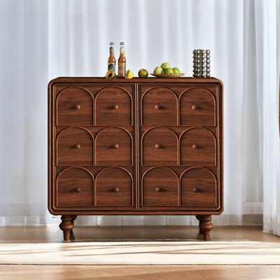 French Retro Accent Cabinet Solid Wood Accent Cabinet