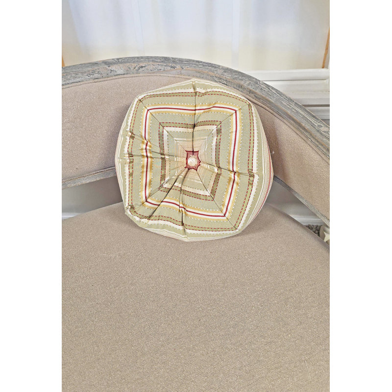 Coussin Ribbon Stripe 11x11, Vert