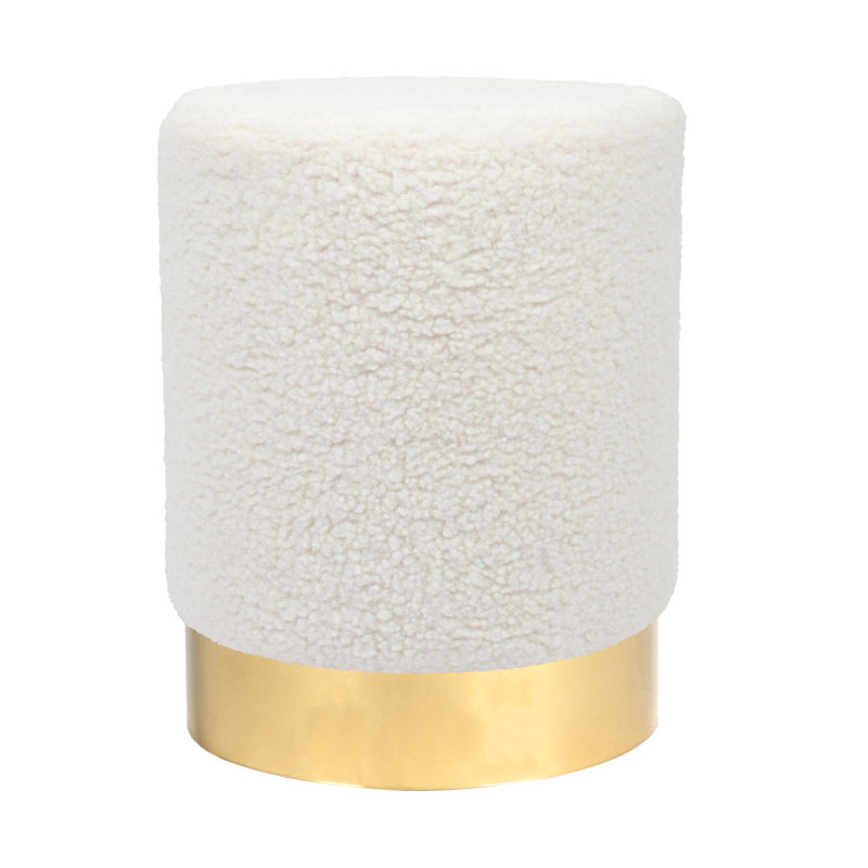 Harbour Housewares - Round Boucle Pouffe