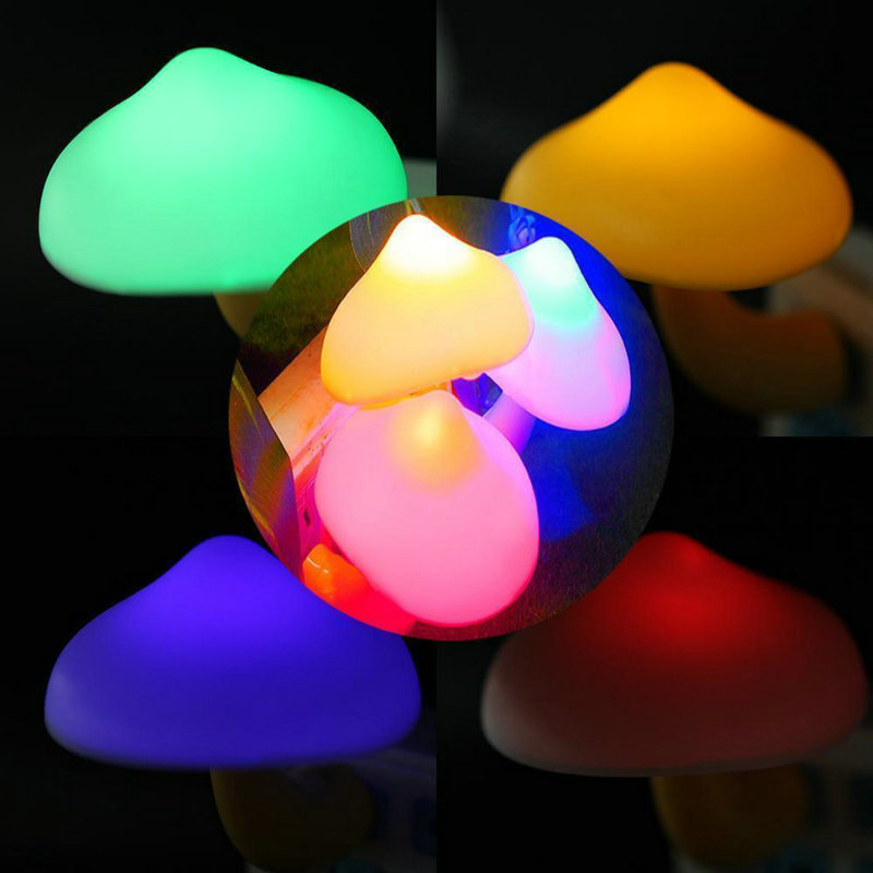 Plug-In LED Mushroom Night Light