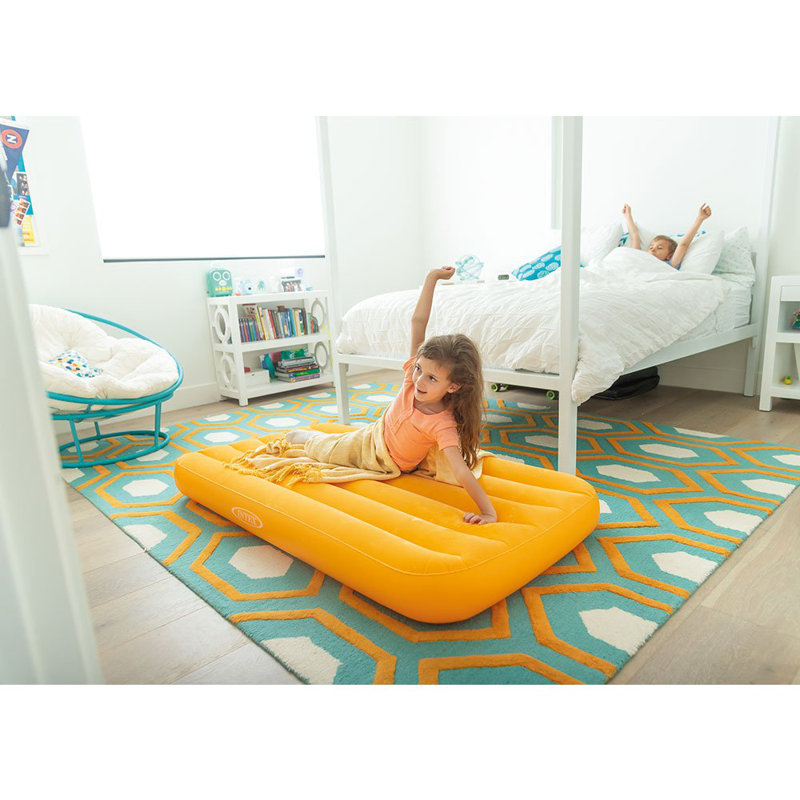 Intex Cozy Kidz Bright & Fun-Coloured Inflatable Air Bed W/ Carry Bag (10 Pack)
